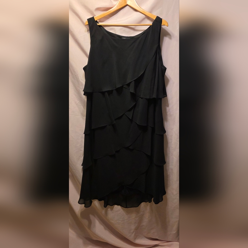 S.L. Fashions Classic Black Dress Womens Size 22W (Paula #12)